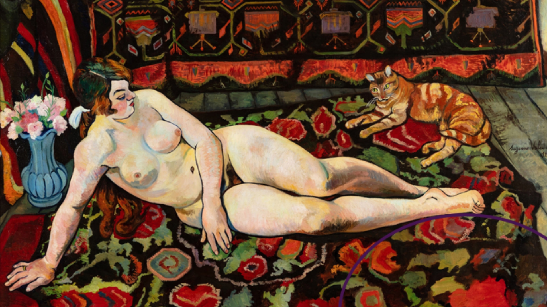 Desnudo femenino en pintura de Suzanne Valadon representando morfología corporal realista útil como referencia histórica de variaciones anatómicas